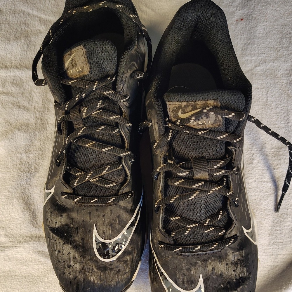 Nike Hyperdiamond 4 Keystone Women 9.5 Black Fastflex Softball Cleats FZ0920